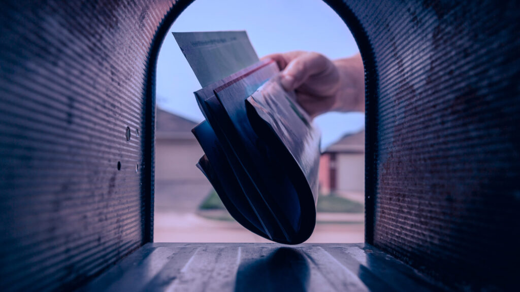 Mailman Delivering Mail