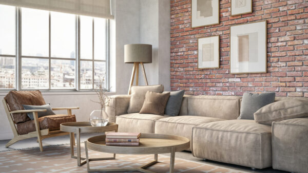 Bohemian living room interior